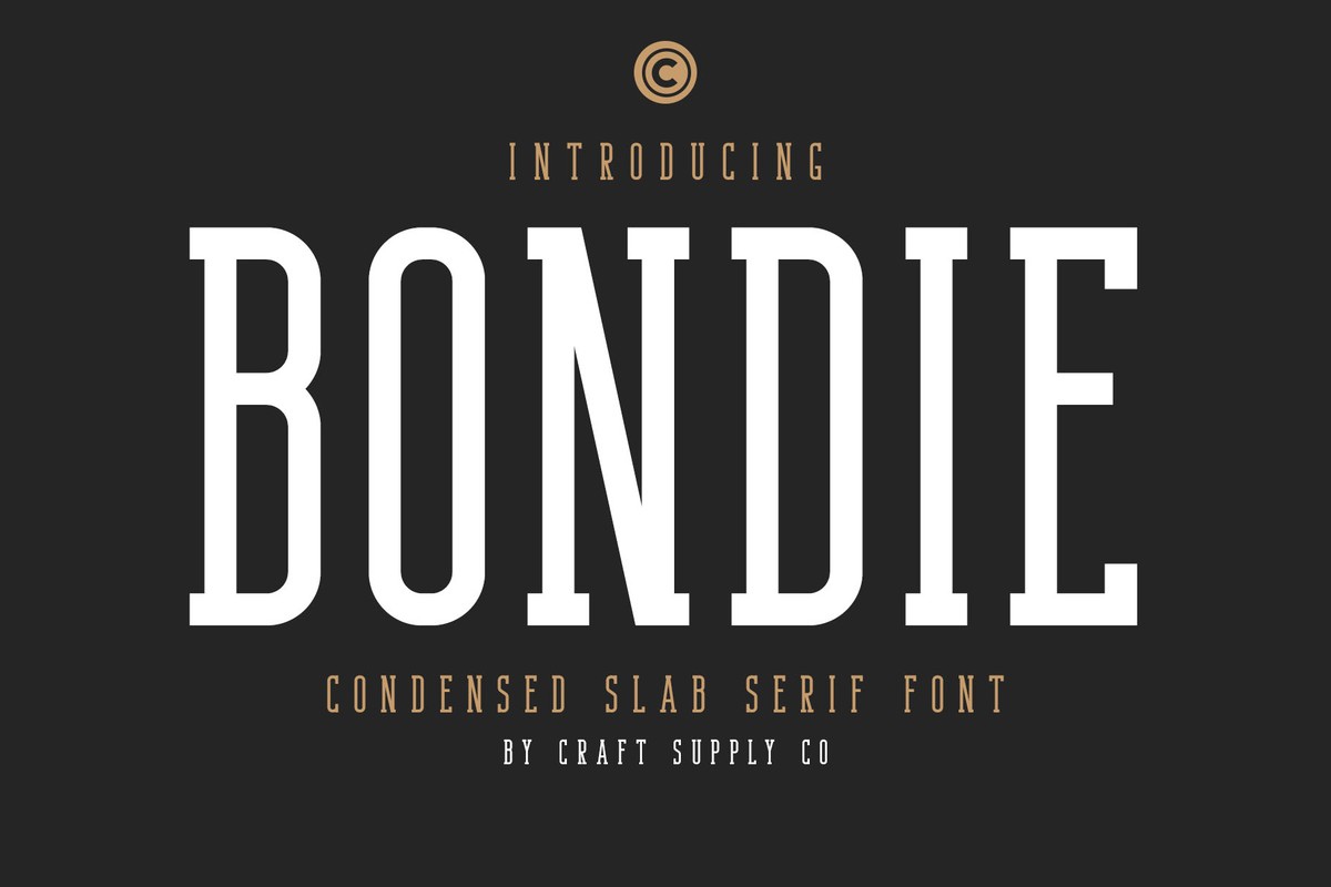 Шрифт Bondie Slab