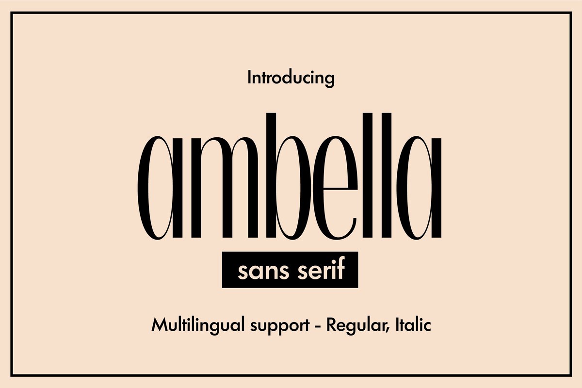 Шрифт Ambella