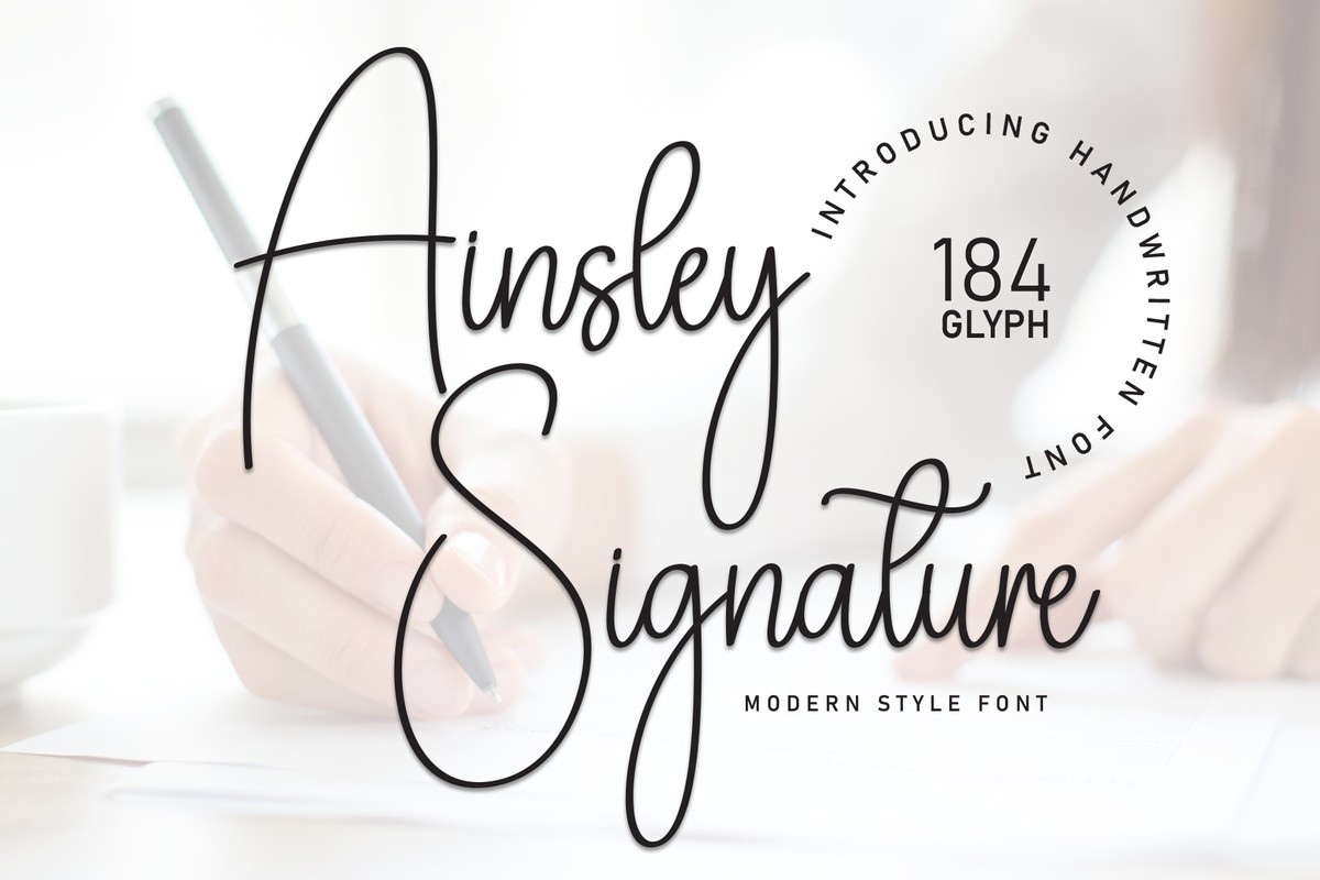 Шрифт Ashley Signature