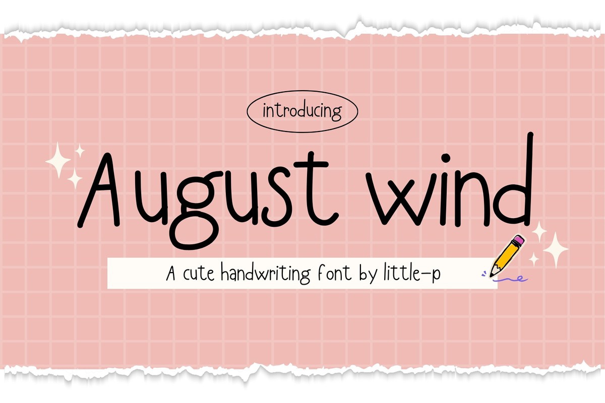 Шрифт August Wind