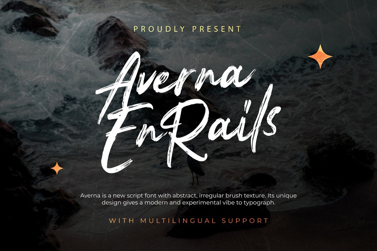 Шрифт Averna En Rails