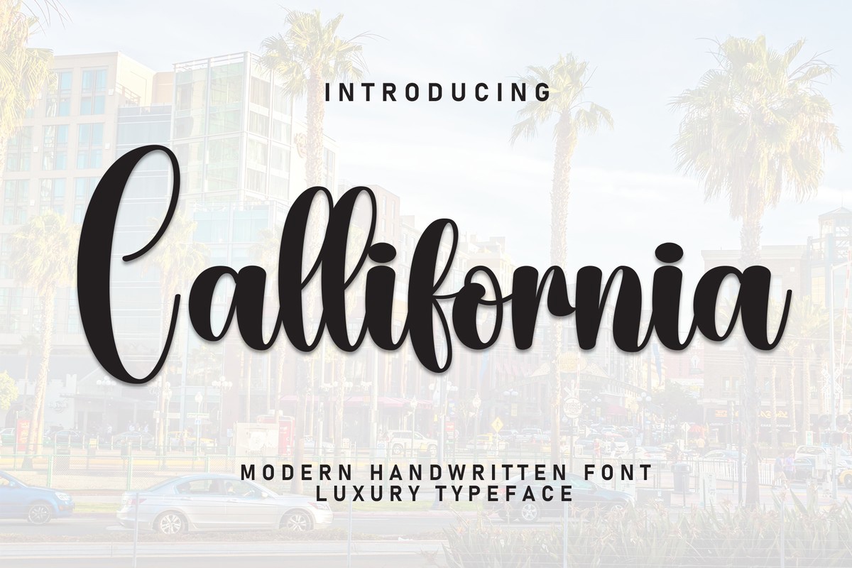 Шрифт Callifornia