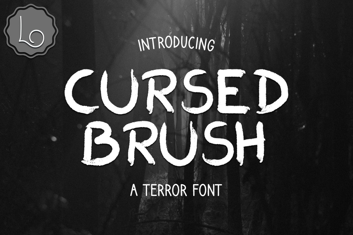 Шрифт Cursed Brush