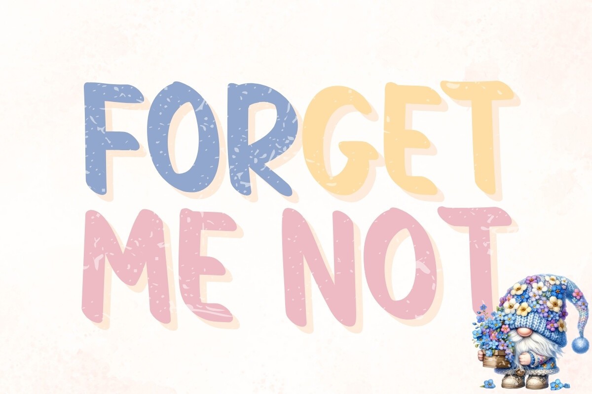 Шрифт Forget Me Not