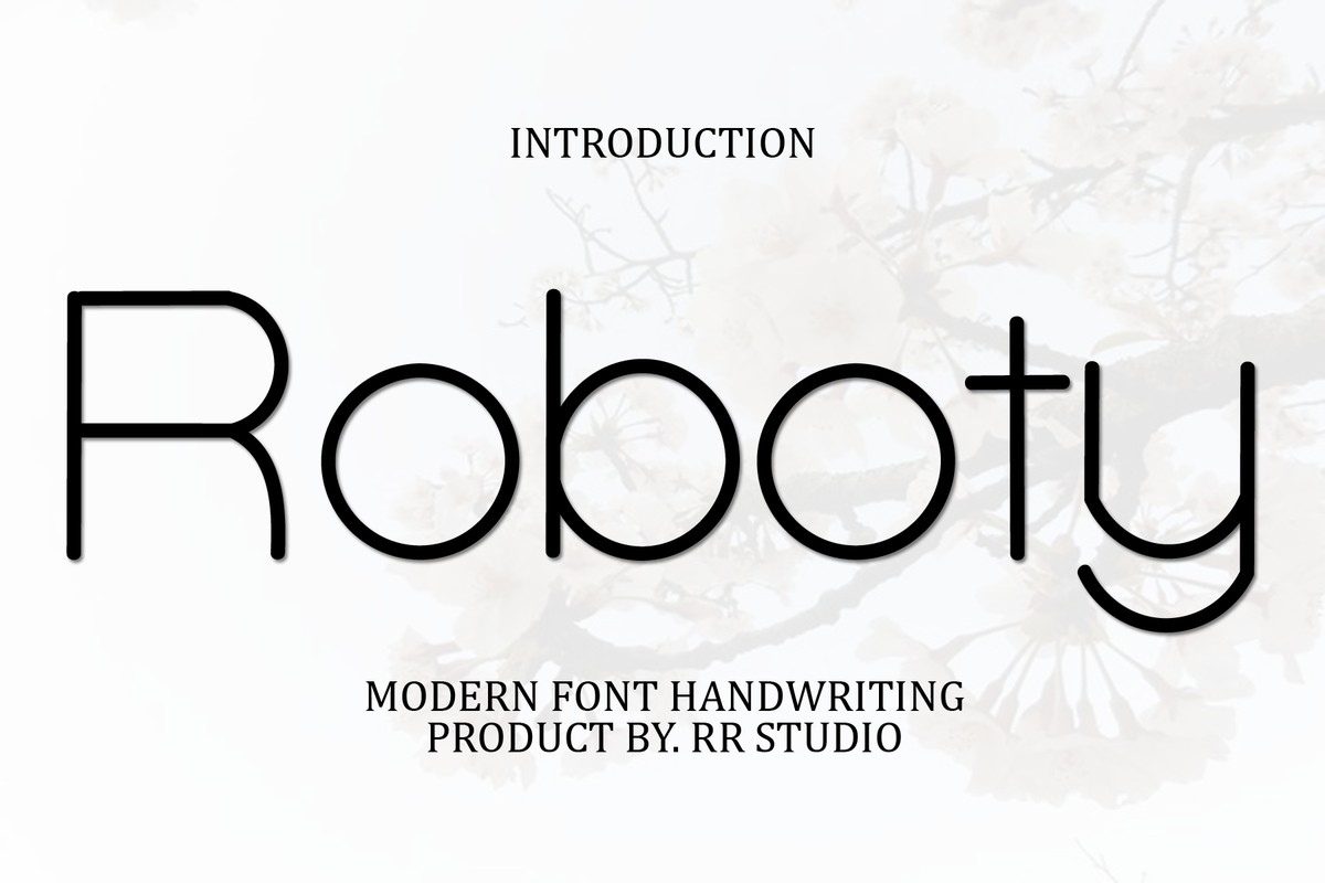 Шрифт Roboty
