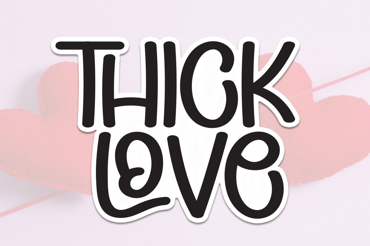 Шрифт Thick Love