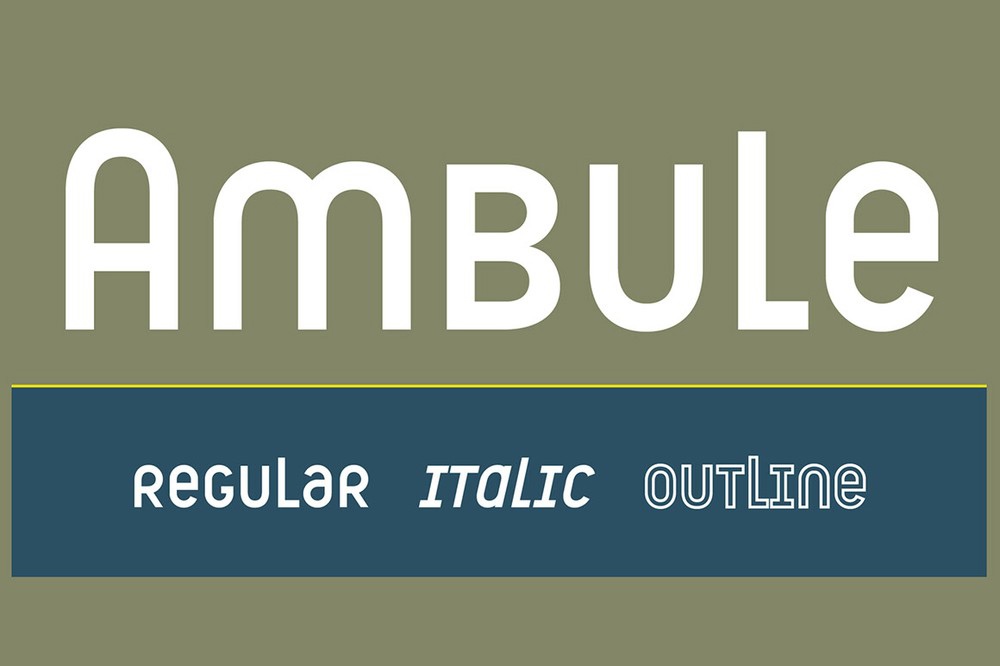 Шрифт Ambule