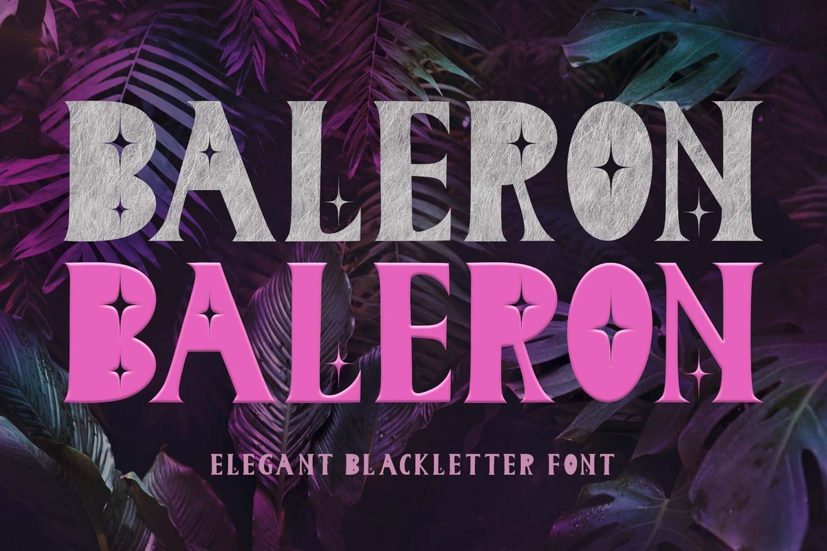 Шрифт Baleron