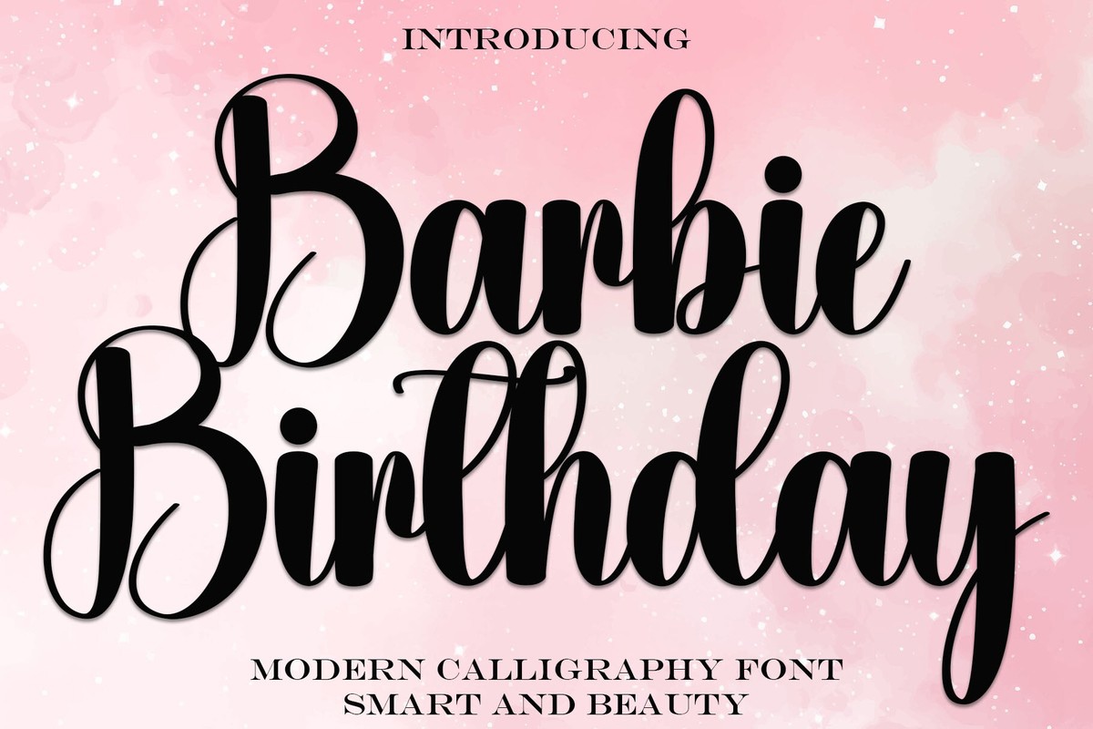 Шрифт Barbie Birthday
