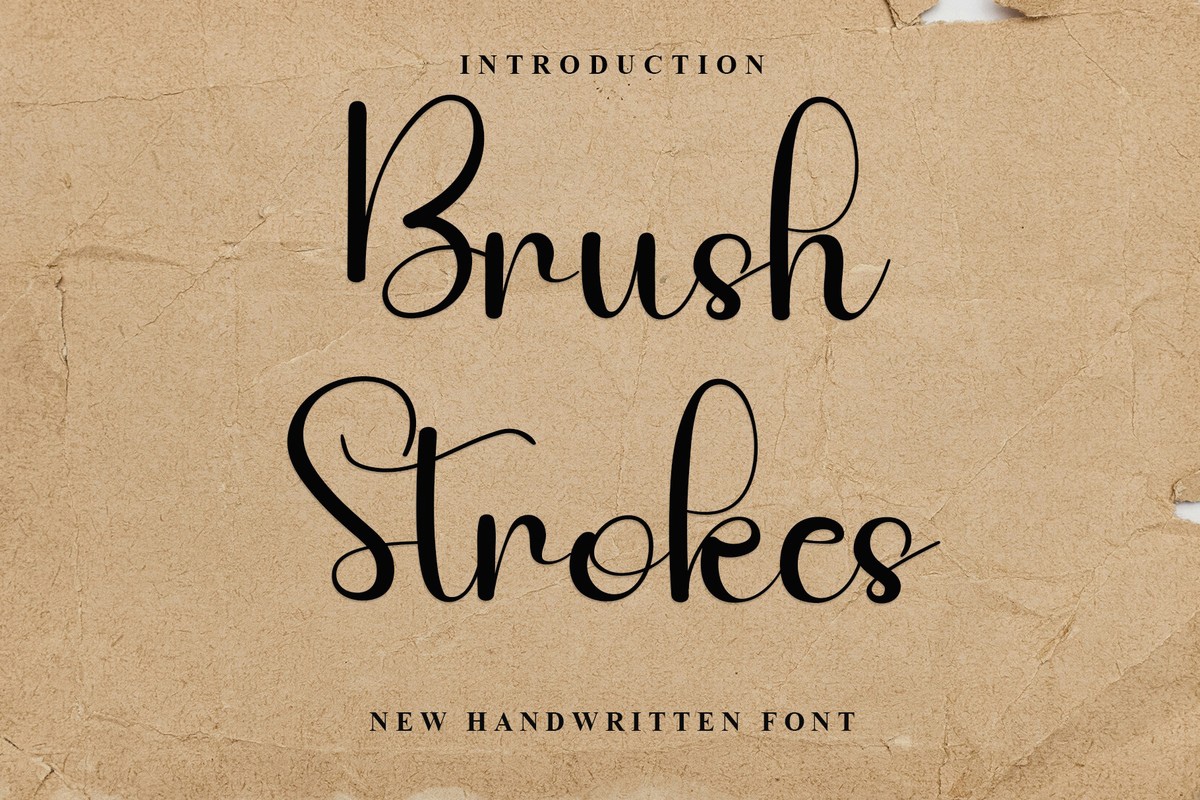 Шрифт Brush Strokes