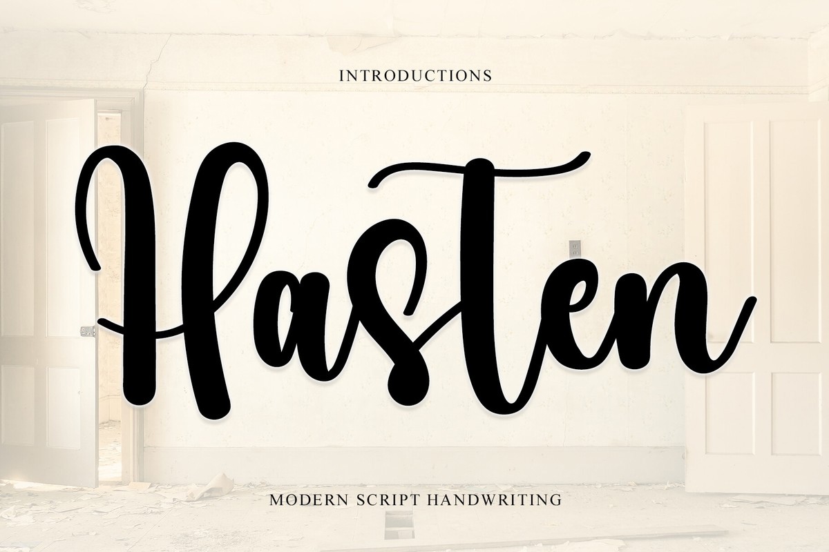 Шрифт Hasten