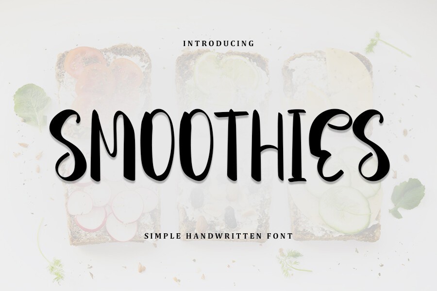 Шрифт Smoothies