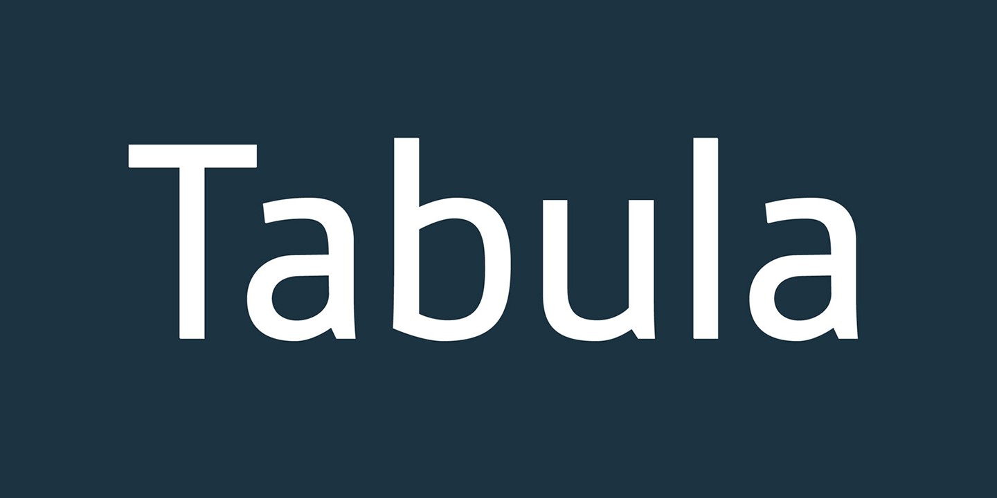 Шрифт Tabula