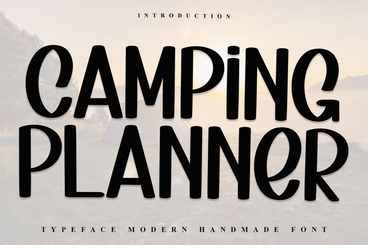 Шрифт Camping Planner