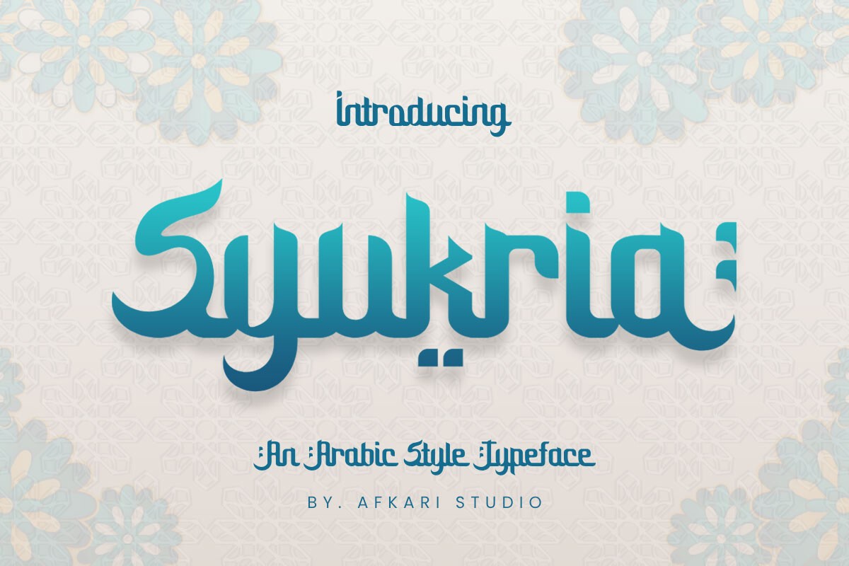 Шрифт Syukria