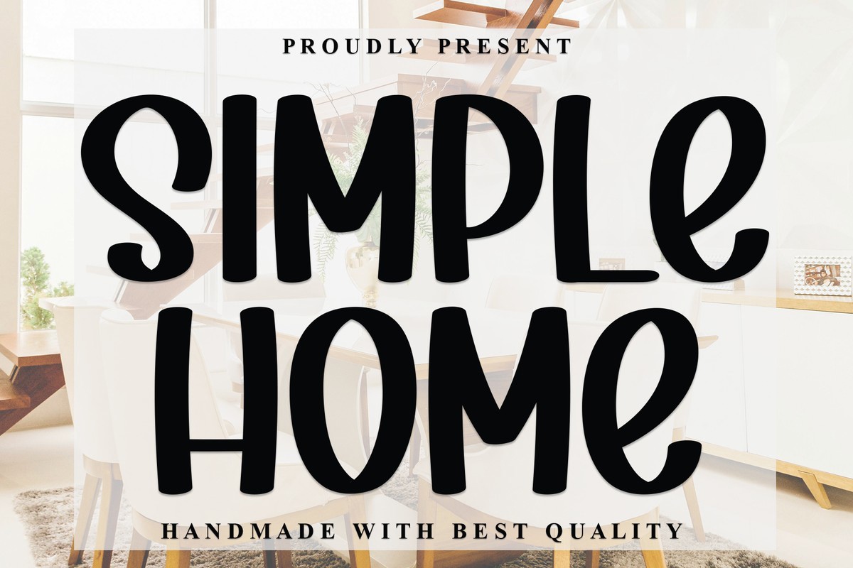 Шрифт Simple Home