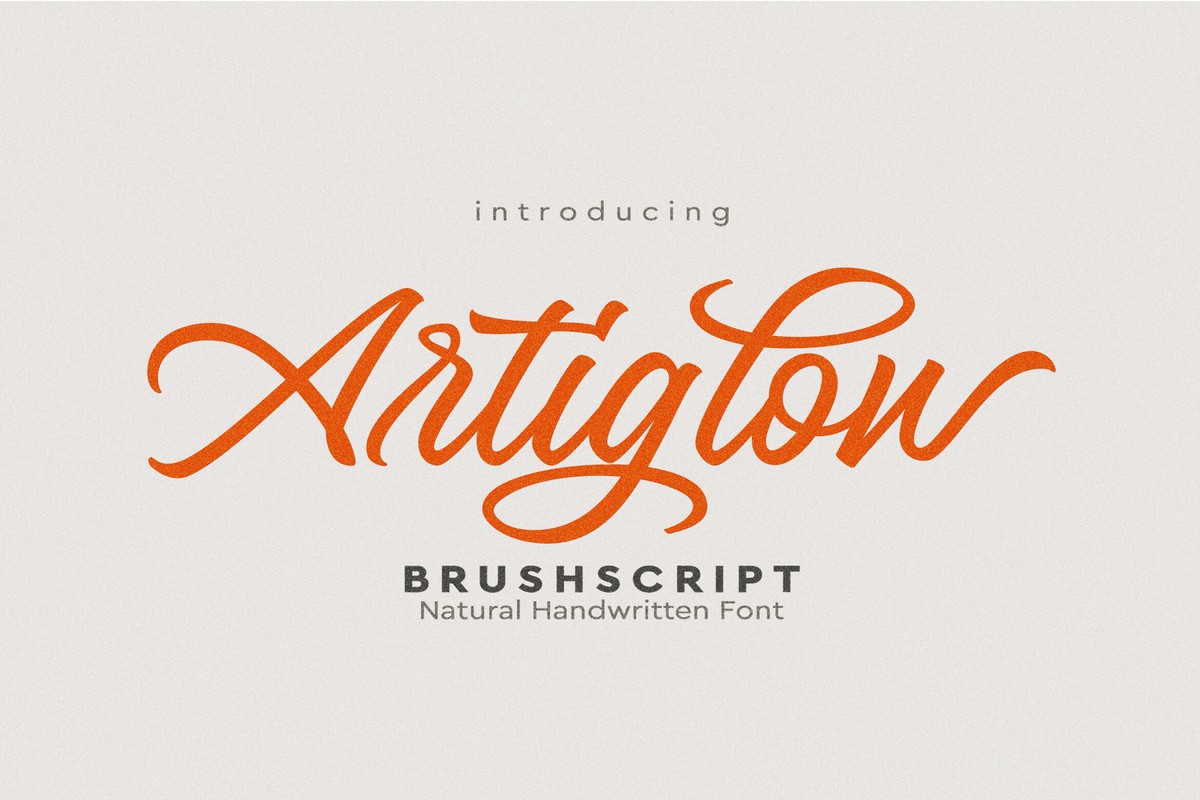 Шрифт Artiglow