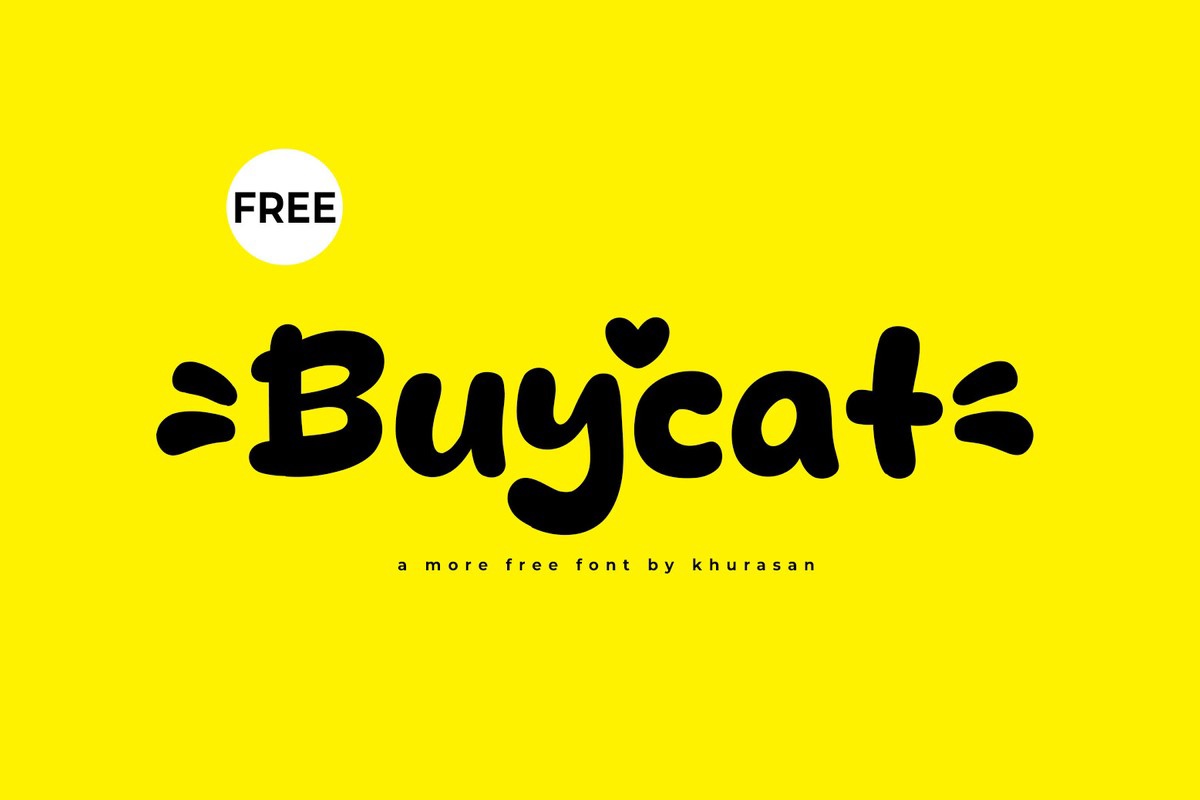 Шрифт Buycat