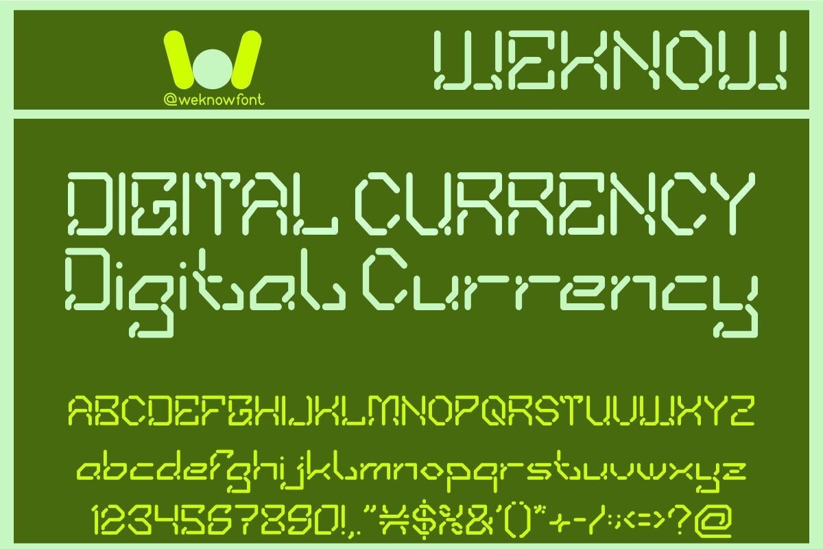 Шрифт Digital Currency