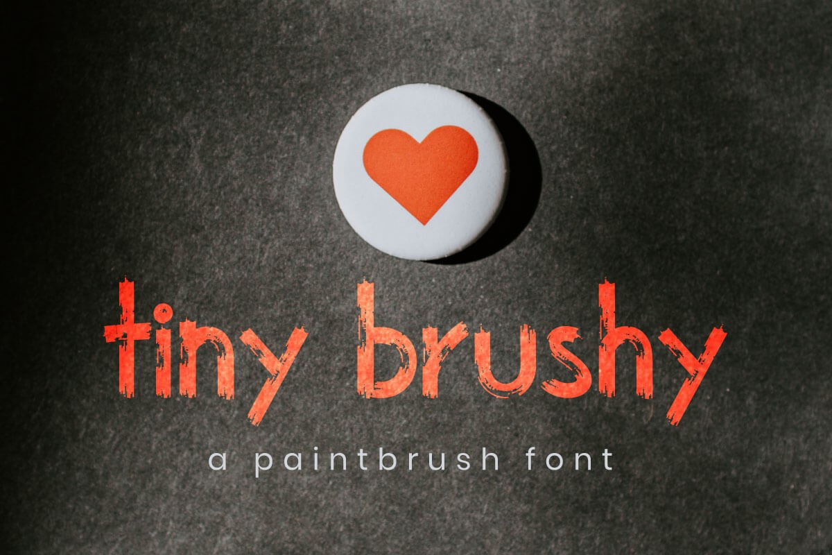 Шрифт Tiny Brushy
