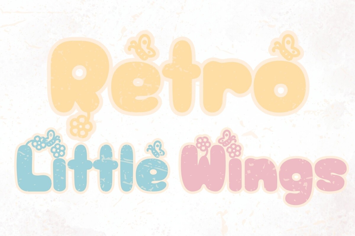 Шрифт Retro Little Wings