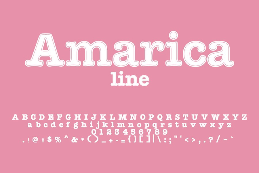 Шрифт Amarica Line