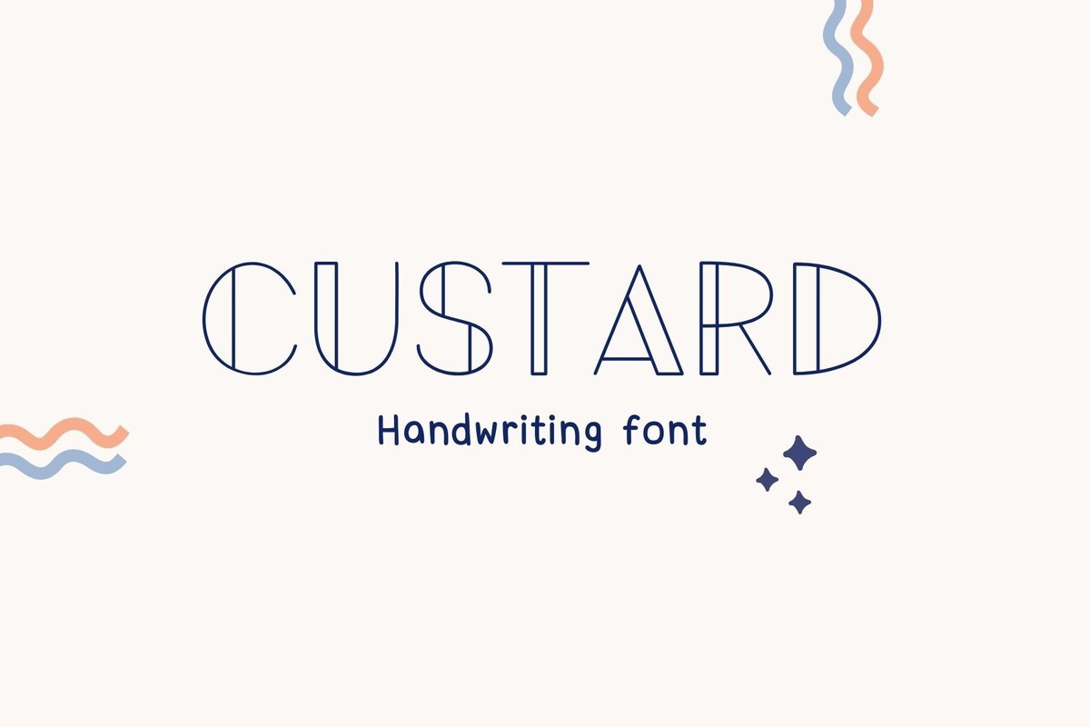 Шрифт Custard