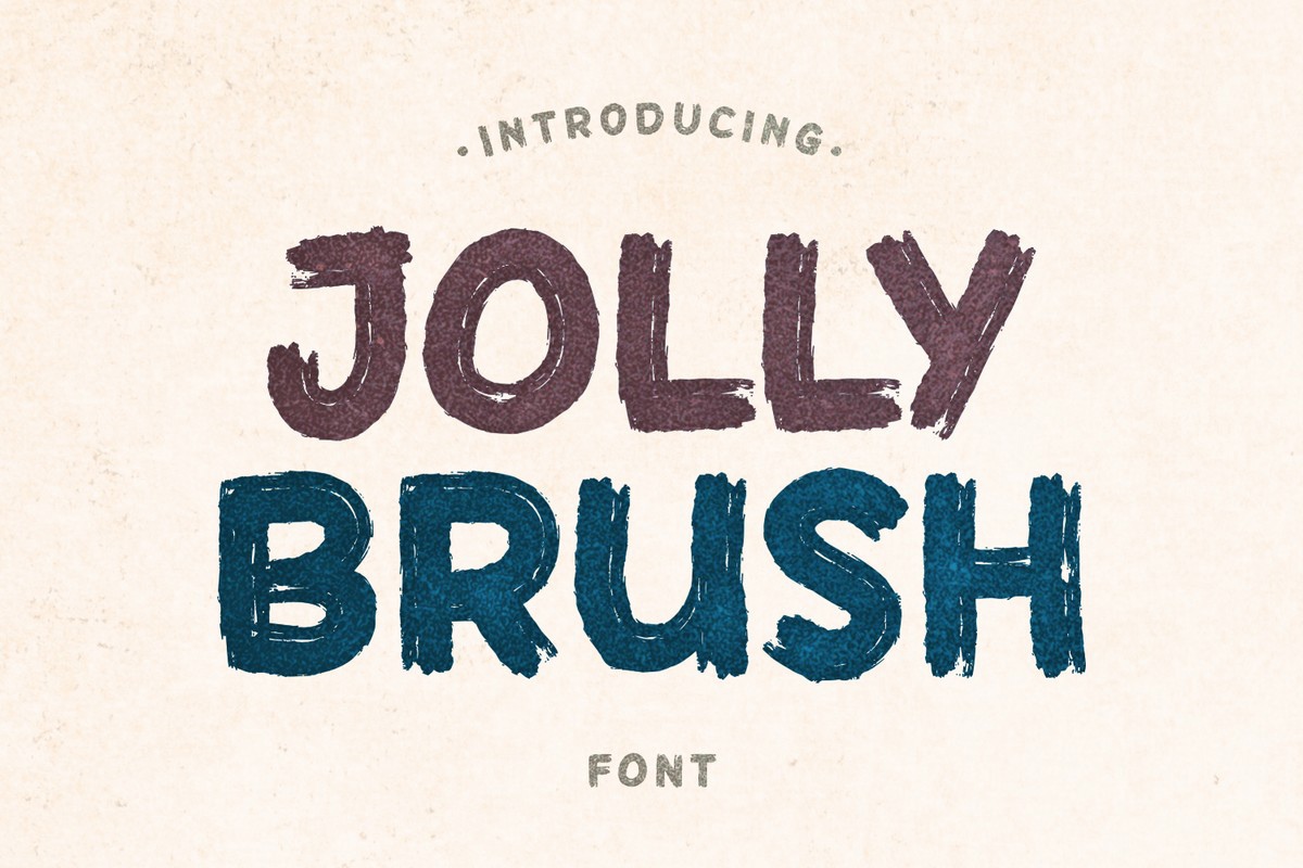 Шрифт Jolly Brush