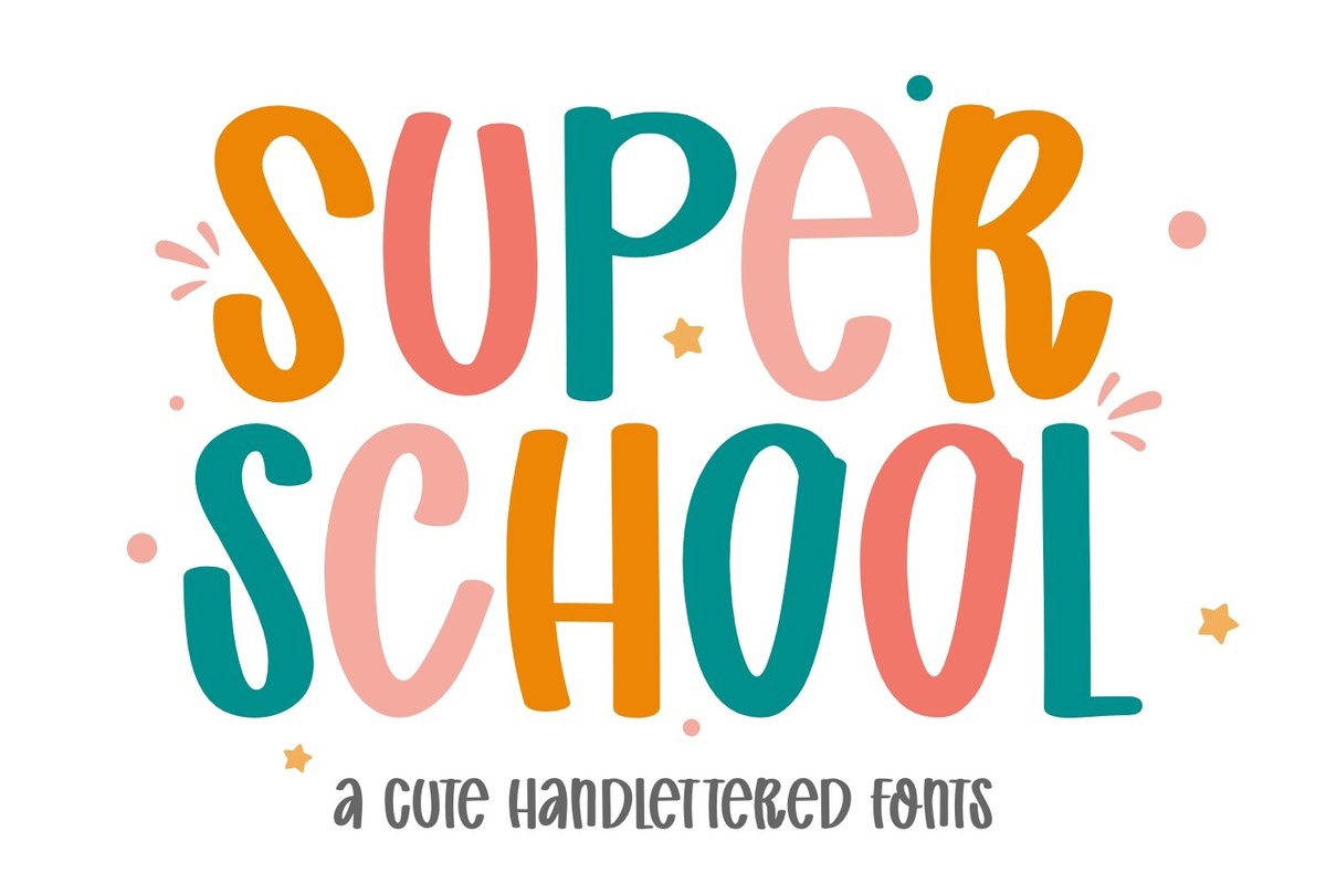 Шрифт Super School