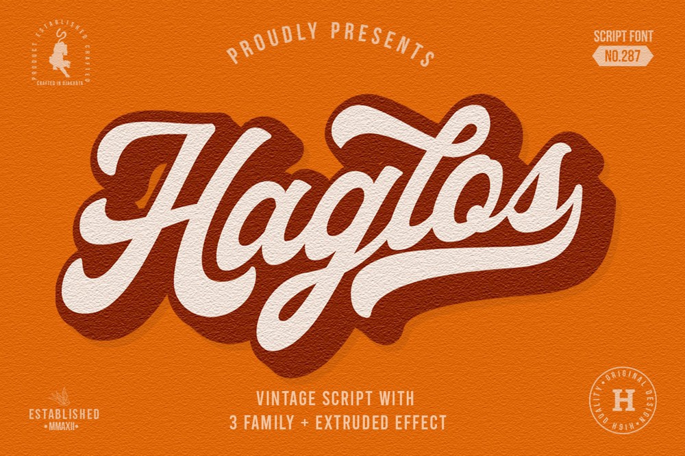 Шрифт Haglos