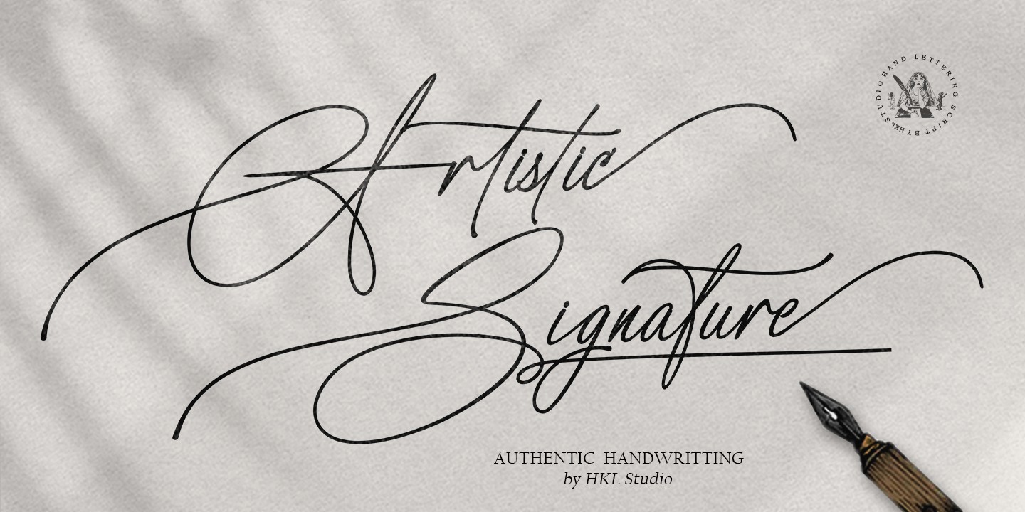 Шрифт Artistic Sigature