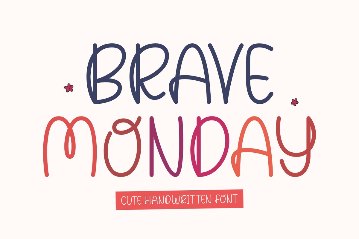 Шрифт Brave Monday