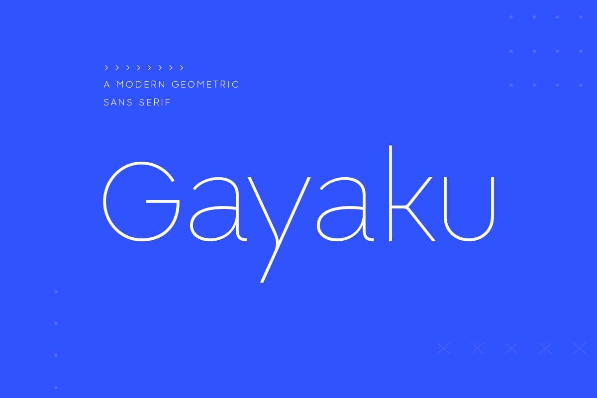 Шрифт Gayaku