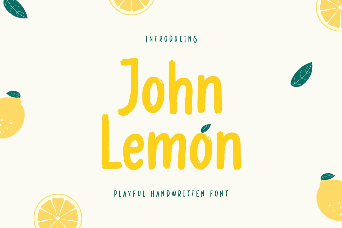 Шрифт John Lemon