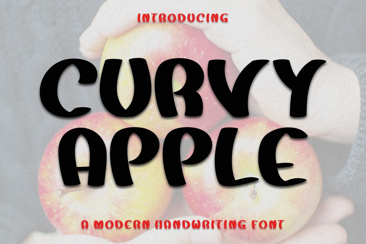 Шрифт Curvy Apple