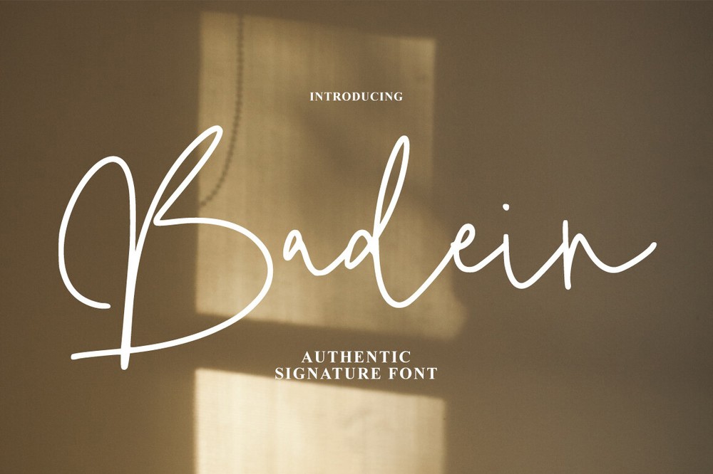 Шрифт Badein Signature