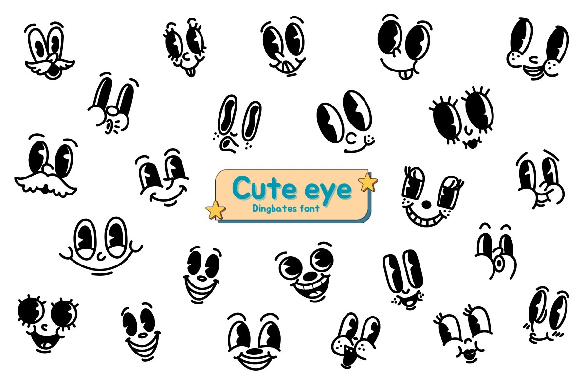 Шрифт Cute Eye