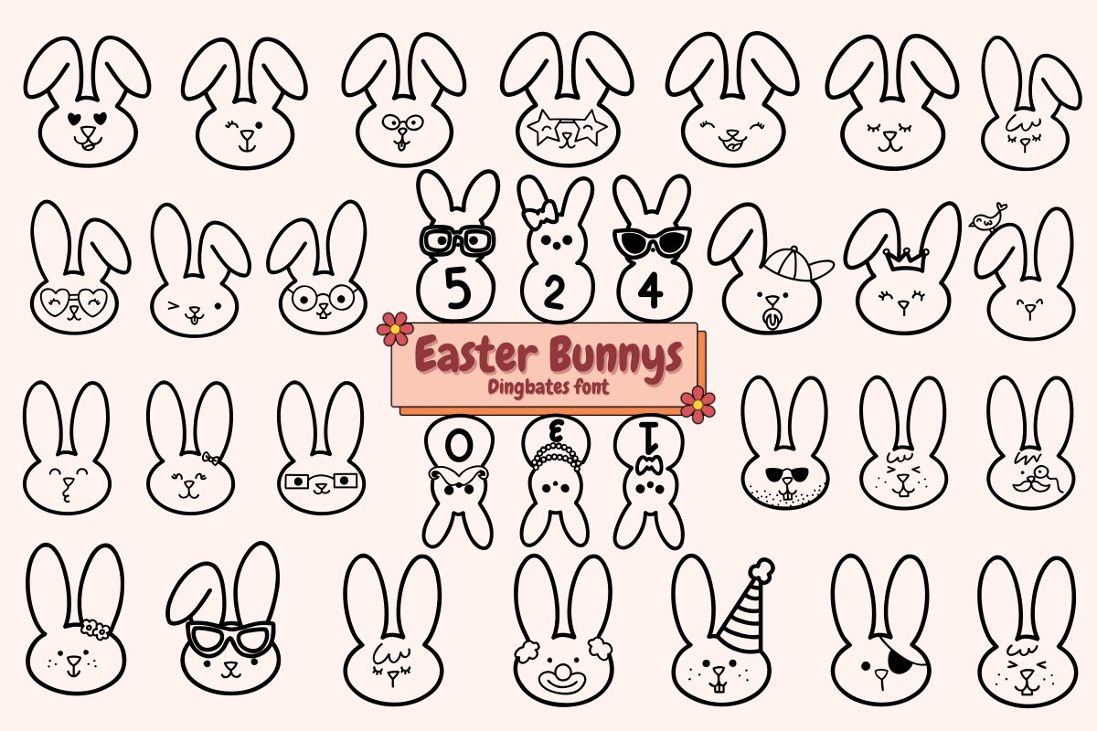 Шрифт Easter Bunnys