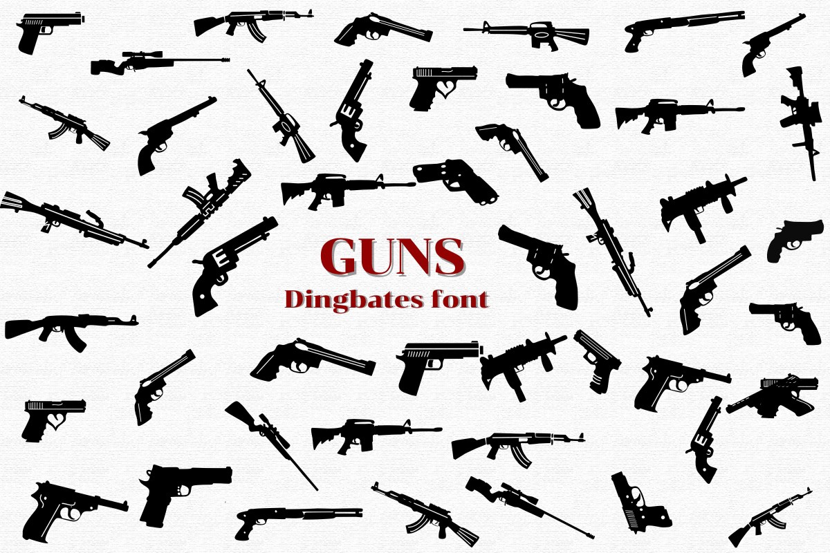 Шрифт Guns