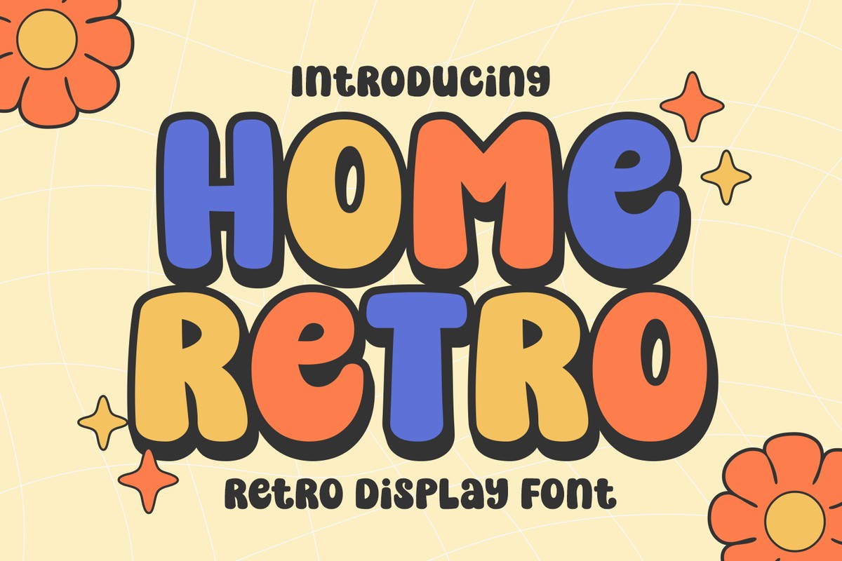 Шрифт Home Retro