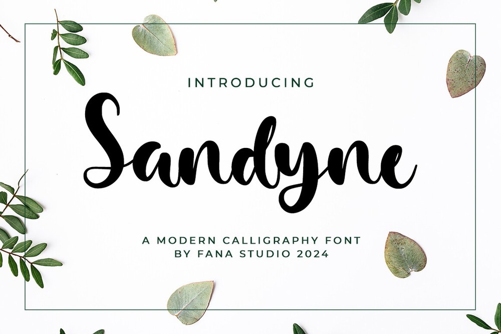 Шрифт Sandyne