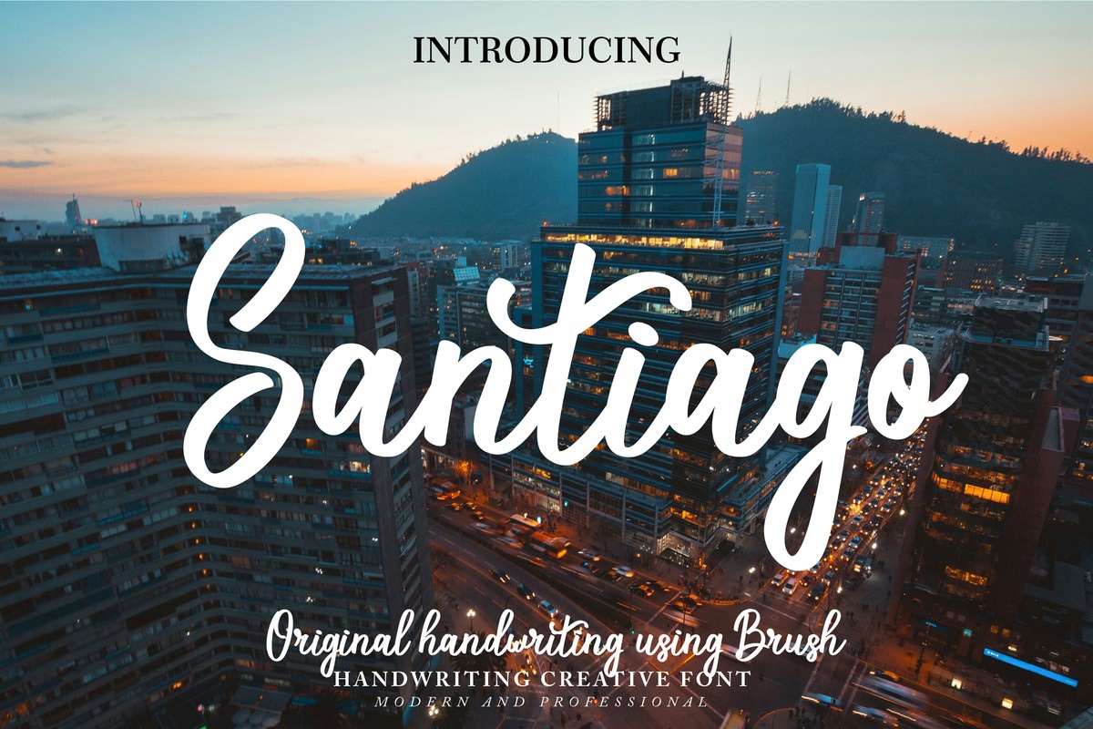 Шрифт Santiago