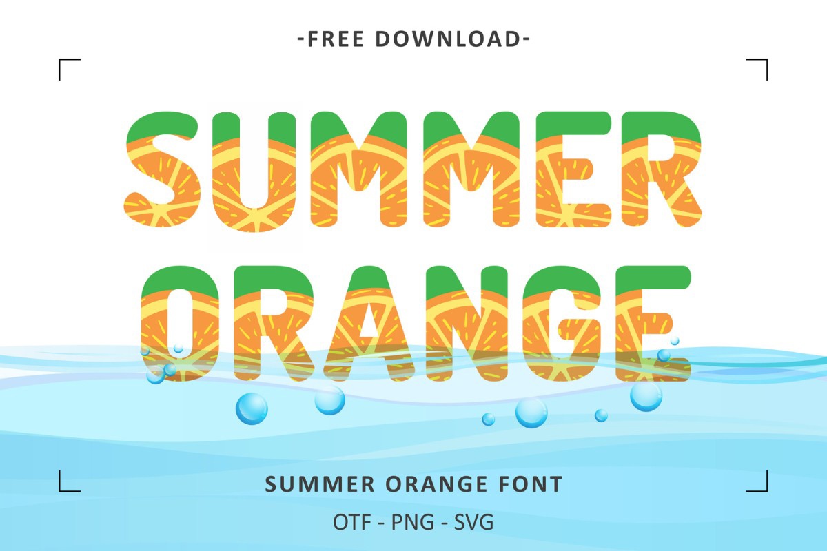 Шрифт Summer Orange