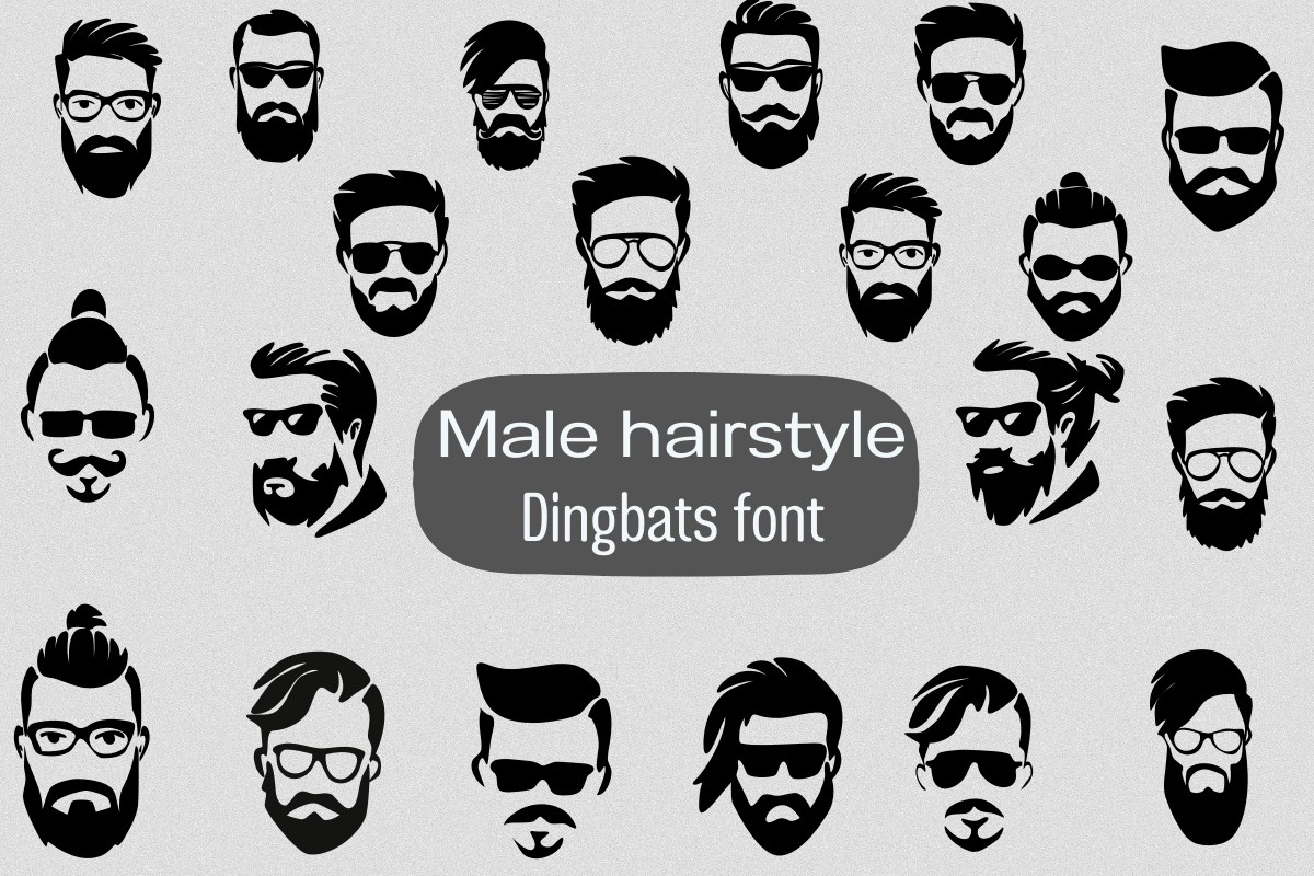 Шрифт Male Hairstyle