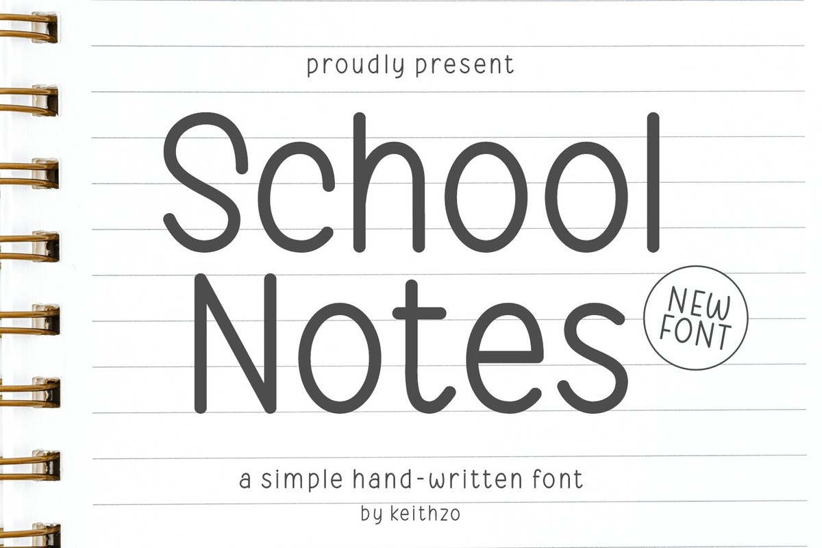 Шрифт School Notes