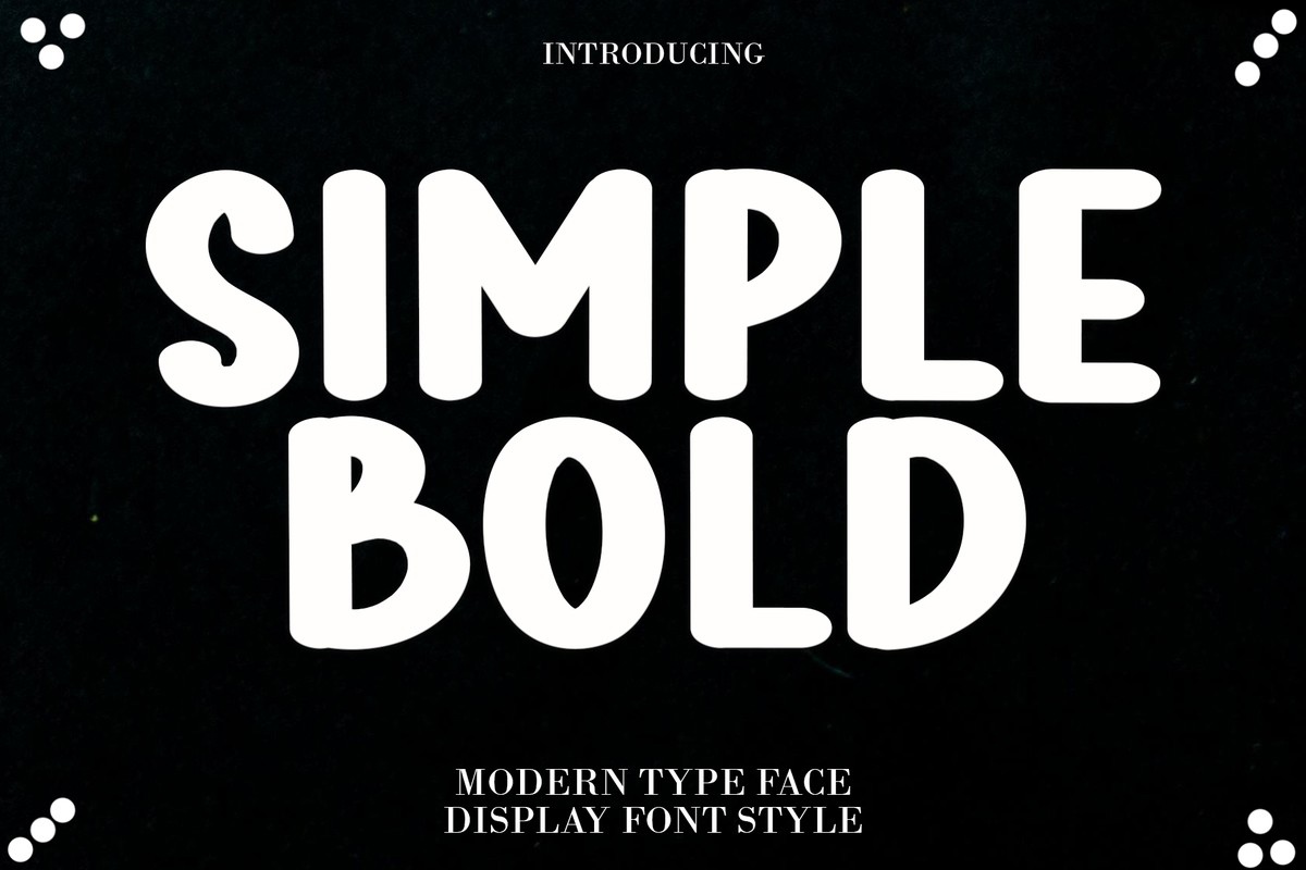 Шрифт Simple Bold