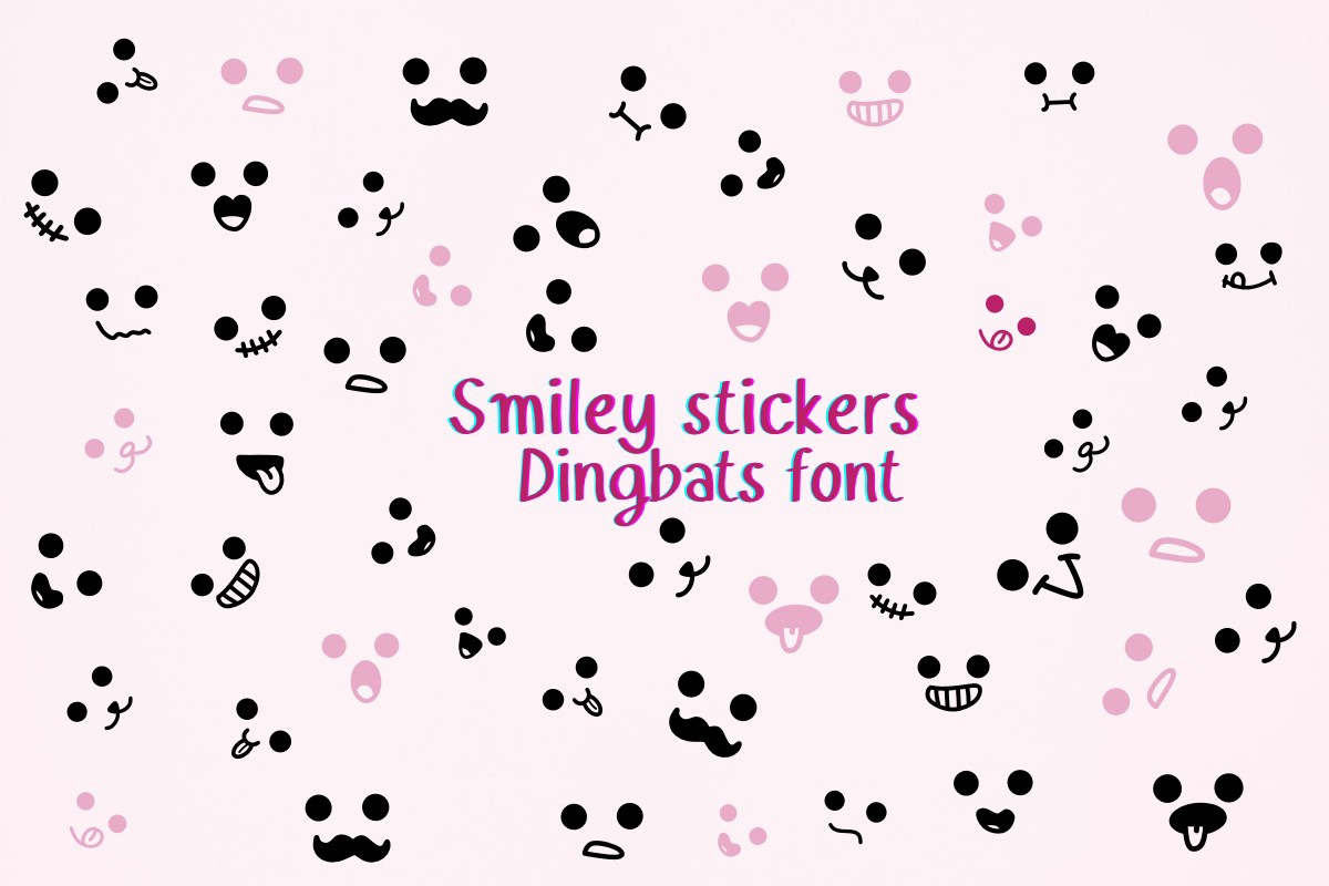 Шрифт Smiley Stickers