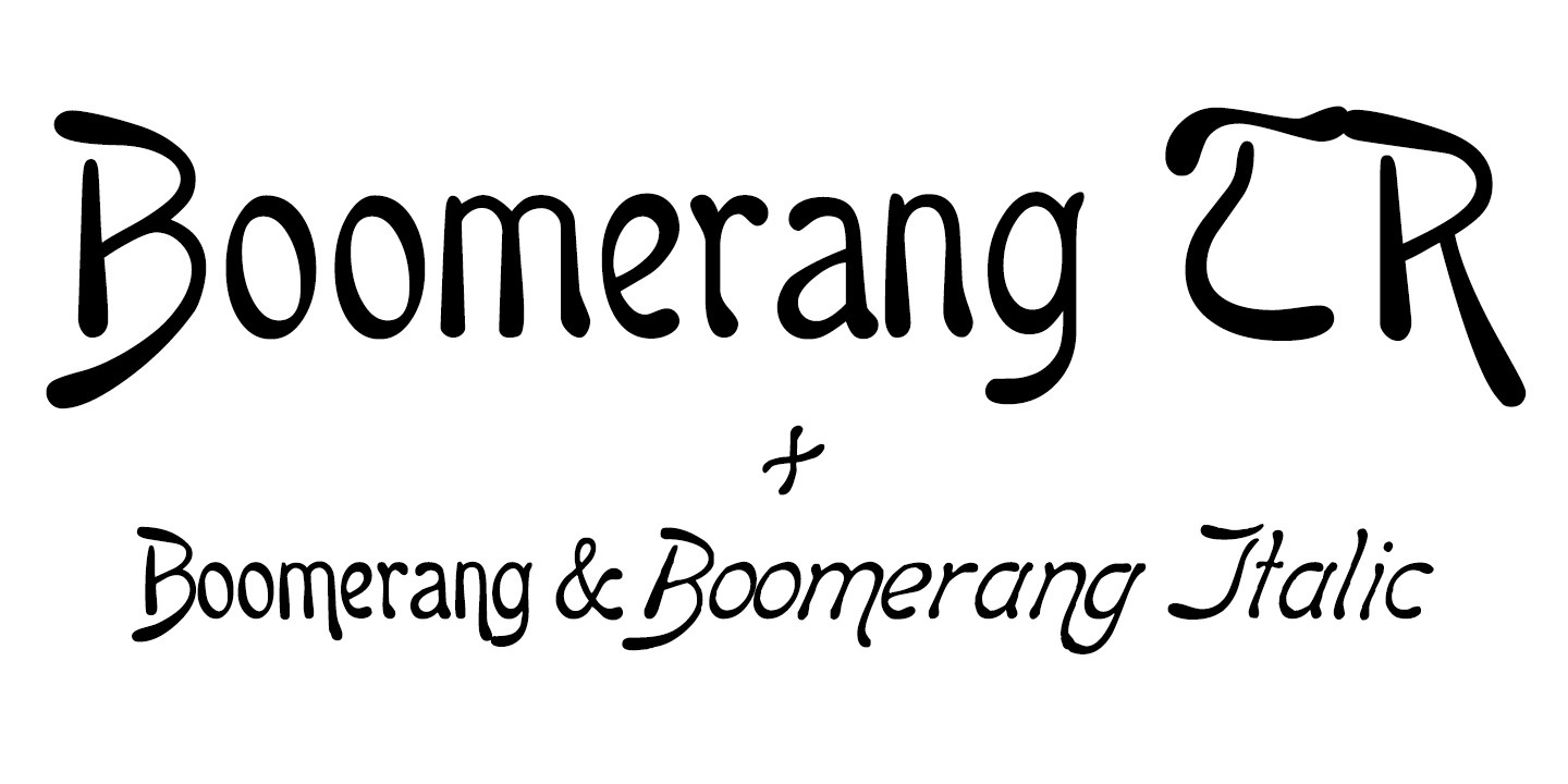 Шрифт Boomerang TR