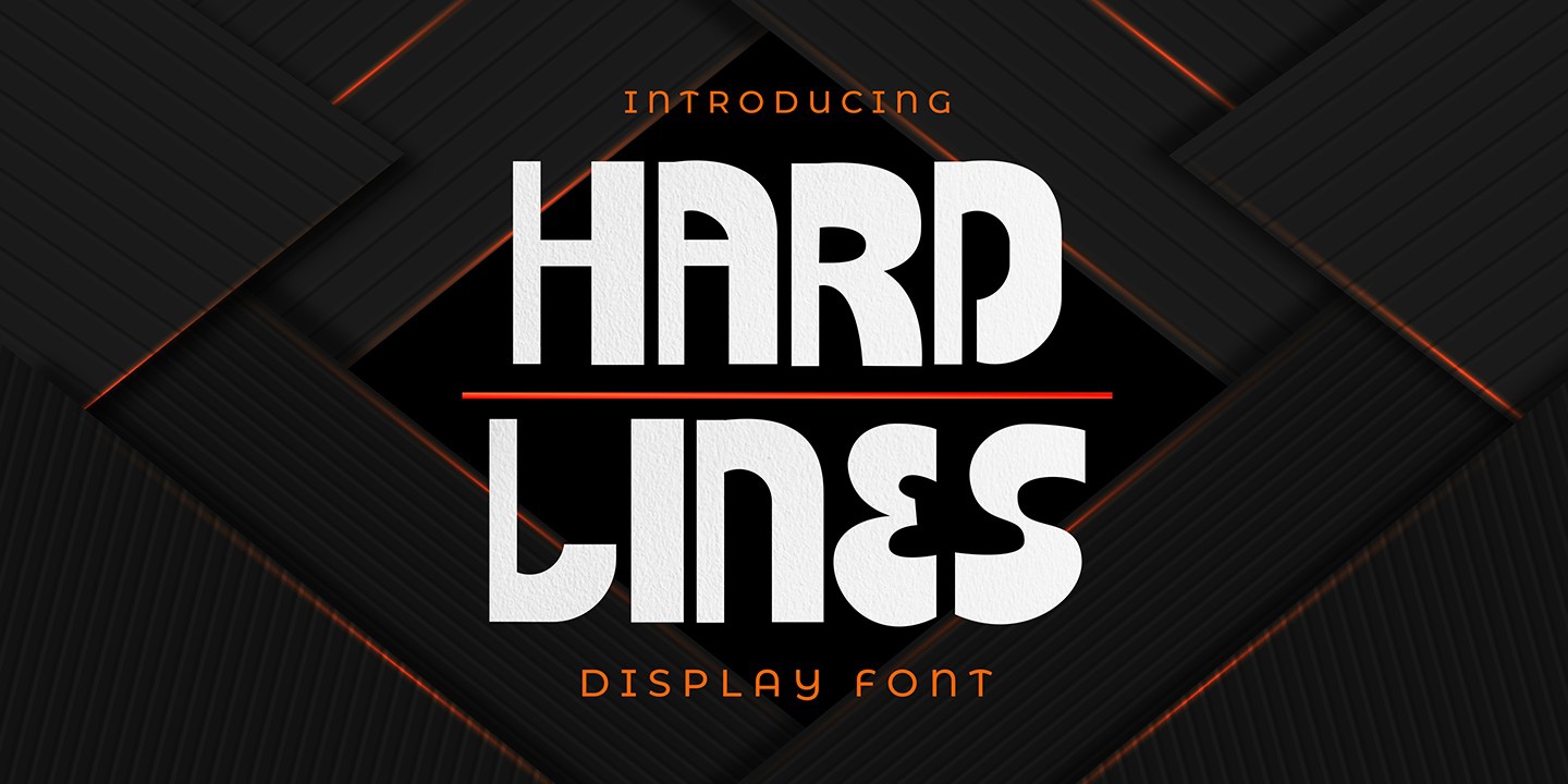 Шрифт Hard Lines