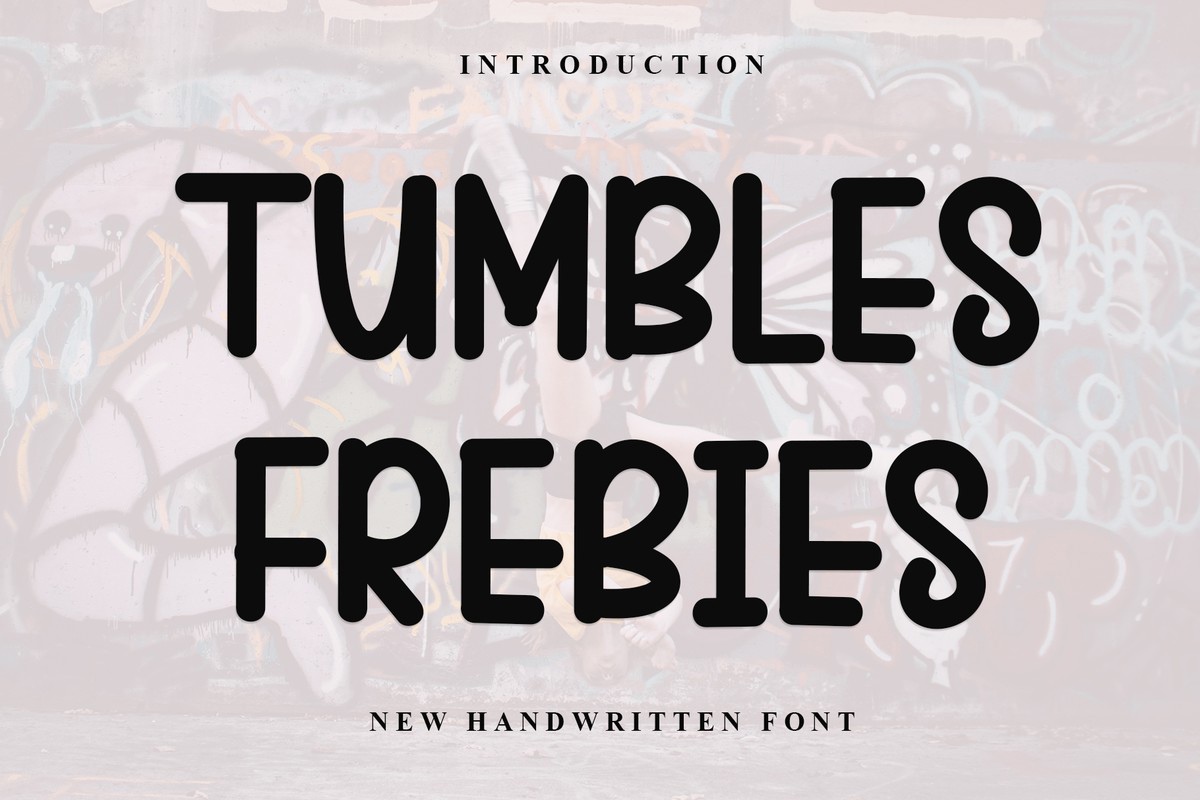 Шрифт Tumbles Frebies